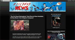 Desktop Screenshot of evildeadnews.com