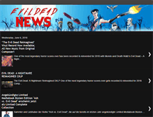 Tablet Screenshot of evildeadnews.com